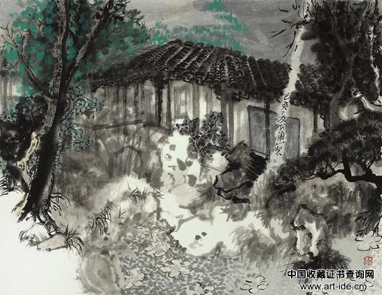 贺兰山 姑苏烟云之三 　　47×36cm 水墨纸本 2019