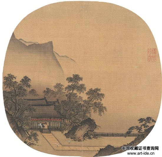 南宋 佚名 深堂琴趣图 59×78cm