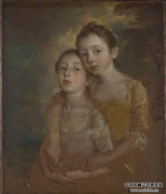 画家的女儿与猫，托马斯-庚斯博罗，1760-61年
