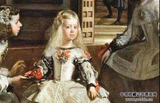 作正下方的小女孩是西班牙国王腓力四世之女，年仅五岁