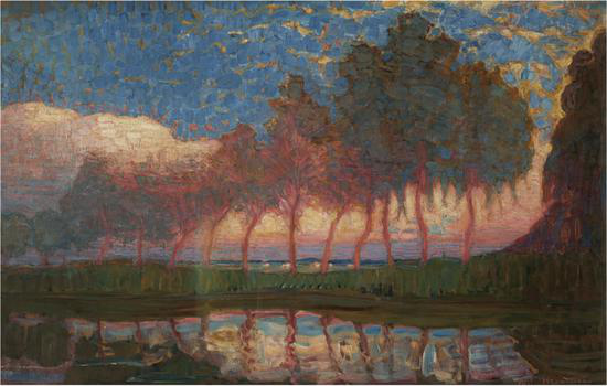 《夏日》Summer Day， 1908 Collection Museum de Fundatie， Zwolle and Heino/Wijhe， The Netherlands © Mondrian/Holtzman， 2020