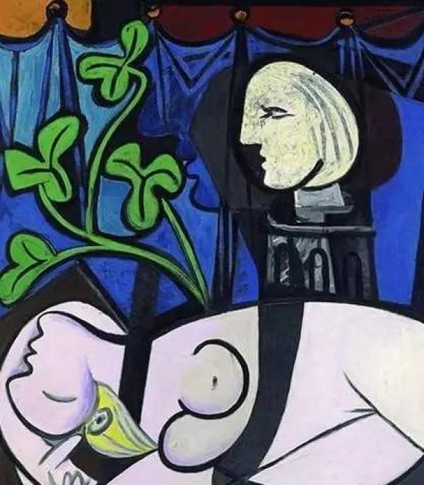 皮诺藏品：毕加索作品《Nude，Green Leaves， and Bust》 1932年
