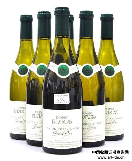 法国贝塔娜顶级查理曼白葡萄酒 拍品编号：620 起拍价格：300 欧元