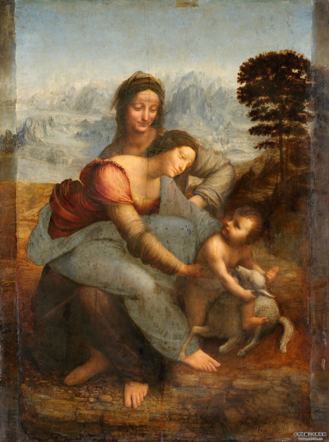 圣母子与圣安妮（卢浮宫藏）（达芬奇名作赏析）