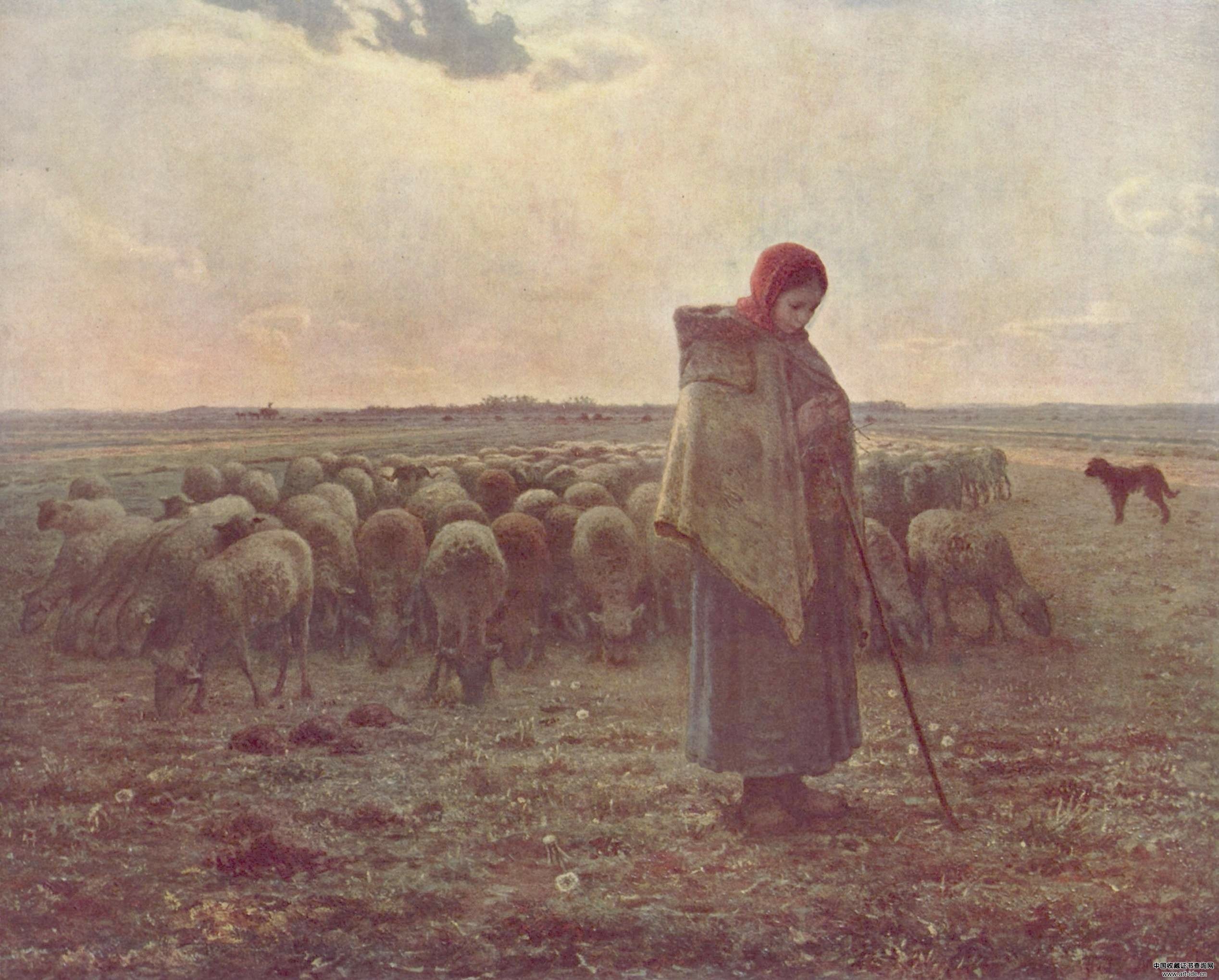 牧羊女（米勒名作赏析）